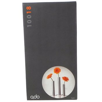 QDO - Bộ 3 Bình Hoa Inox Cho 1 Bông Hoa (1 bộ)