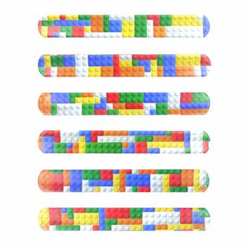 VÒNG TAY SLAP - HÌNH KHỐI LẮP RÁP BRICKS (120 cái)