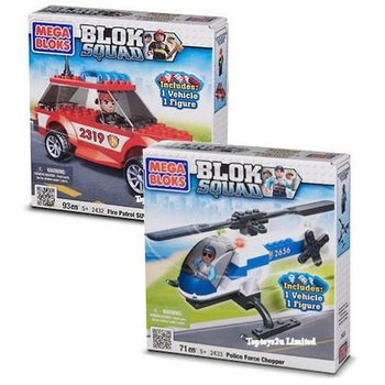 MEGA BLOKS - XE SUV TUẢN TRA CỨU HỎE & TRỰC THĂNG CẢNH SÁT (Bộ 2 món)