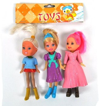 Bộ 3 Búp Bê Mini Trong Túi (Set 10 túi)