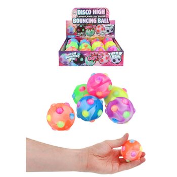 B&oacute;ng Nảy Ph&aacute;t S&aacute;ng Disco - 6cm - Trong Hộp Trưng B&agrave;y (12 c&aacute;i)