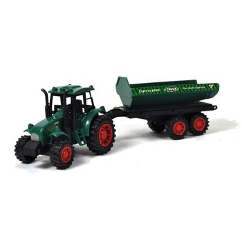 Xe Kéo Đồ Chơi Kèm Rơ Moóc Trong Hộp Trưng Bày (12 chiếc)