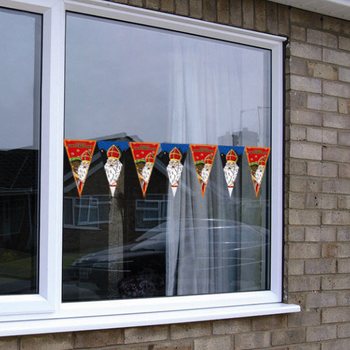 Miếng D&aacute;n Trang Tr&iacute; Cửa Sổ Sinterklaas (12 c&aacute;i)