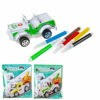 Đồ chơi lắp ráp 3D & Tô màu ô tô (12 chiếc)