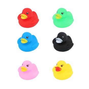 Vịt Tắm Kim Tuyến Nhiều M&agrave;u Mix - K&iacute;ch thước: 6x5x6 cm - (12 chiếc)