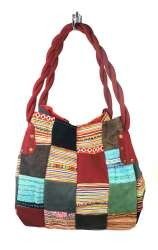 Túi Patchwork B-FAIR Nhỏ Đỏ