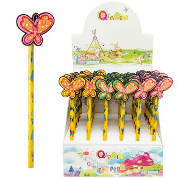 Bút Chì Hình Bướm Kèm Hộp Trưng Bày (36 Chiếc)