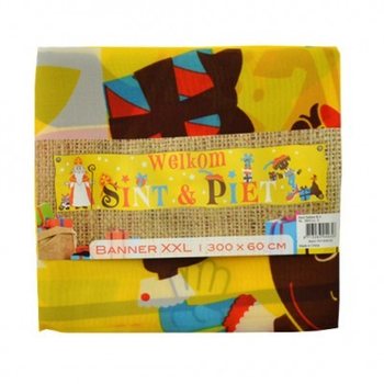 BĂNG R&Ocirc;N CH&Agrave;O MỪNG SINTERKLAAS & PIET XXL 300 X 60 CM (7 c&aacute;i)