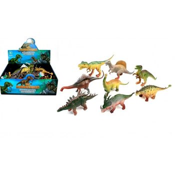BỘ KHỦNG LONG HỖN HỢP, CAO KHOẢNG 17 CM TRONG HỘP TRƯNG BÀY (16 chiếc)
