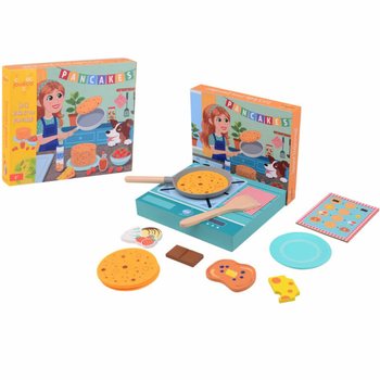 JOUECO - Bộ đồ chơi l&agrave;m b&aacute;nh pancake bằng gỗ - D&agrave;nh cho trẻ từ 3 tuổi (1 bộ)
