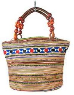 Túi xách B-FAIR Beads - Túi quai hạt cườm nâu (1 chiếc)