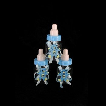BÌNH SỮA TRANG TRÍ MÀU XANH CÓ HÌNH GẤU (12 chiếc)
