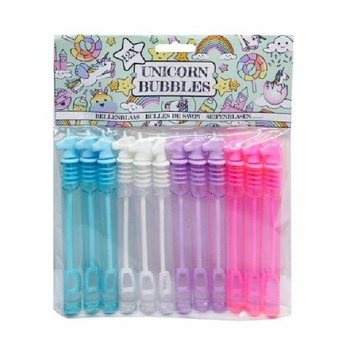 Que thổi bong b&oacute;ng Unicorn nhiều m&agrave;u (G&oacute;i 12 c&acirc;y)