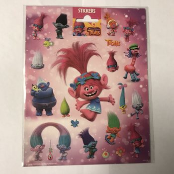 TẤM HÌNH DÁN TROLLS LỚN, 20x16 Cm (Bộ 10 tấm)