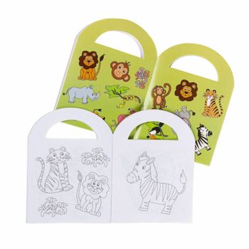 S&aacute;ch t&ocirc; m&agrave;u Động vật Rừng xanh nhỏ k&egrave;m Nh&atilde;n d&aacute;n (48 cuốn)