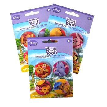 Bộ 4 Huy Hiệu Disney Winnie the Pooh (24 bộ)