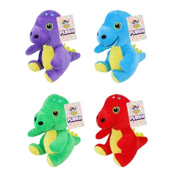 Khủng long nhồi bông - Cao 19cm - Nhiều màu phối hợp (12 cái)