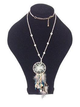 Vòng cổ bùa bắt giấc mơ màu nâu xám (1 chiếc)