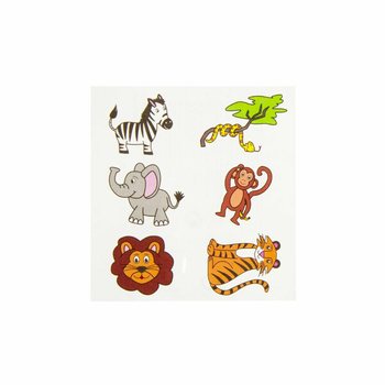 H&igrave;nh Xăm D&aacute;n Vui Nhộn &ndash; Mẫu: Th&uacute; Rừng (96 tấm)