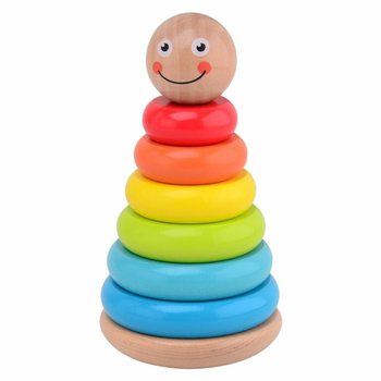 JOUECO - Th&aacute;p xếp chồng bằng gỗ - D&agrave;nh cho trẻ từ 12 th&aacute;ng tuổi (1 c&aacute;i)