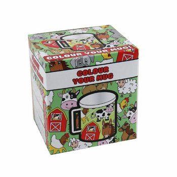 Động Vật N&ocirc;ng Trại - Ly Nước Tự T&ocirc; M&agrave;u (Bộ 2 C&aacute;i)