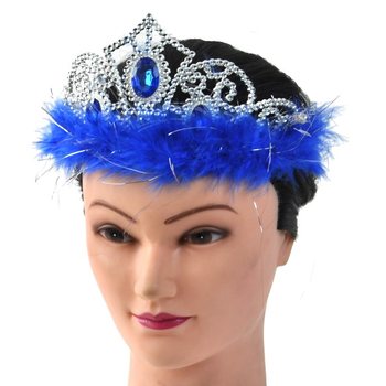 Vương miện viền nhung l&ocirc;ng - Mẫu 5 (12 c&aacute;i)