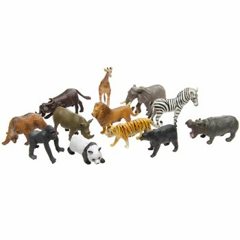 ANIMAL WORLD - BỘ M&Ocirc; H&Igrave;NH ĐỘNG VẬT HOANG D&Atilde; (12 con)