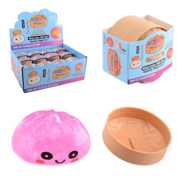 RAGE - Đồ Chơi Squishy SUGAR EDITION B&aacute;nh Bao Dumplings NHỎ (5.3 x 5.3 x 4.1 Cm) Viral 2026 Fidget Toy (24 C&aacute;i)