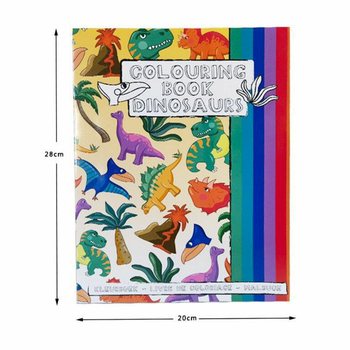 S&aacute;ch T&ocirc; M&agrave;u Khủng Long A4 21x28 Cm k&egrave;m Nh&atilde;n D&aacute;n (12 cuốn)