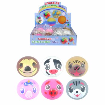 MIX ĐỘNG VẬT SQUEEZE / BÓNG BÓP XẢ STRESS TRONG DISPLAY (12 cái)