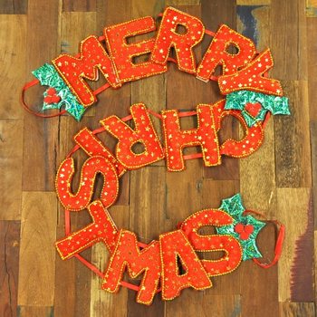 DÂY CHỮ GIÁNG SINH "MERRY CHRISTMAS" CAO CẤP (6 cái)