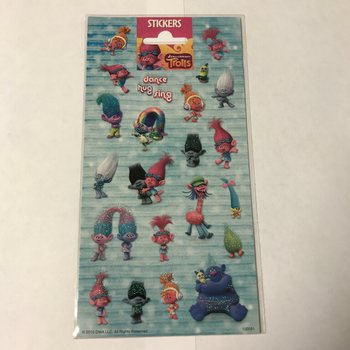 Tờ nhãn dán: TROLLS, Kích thước 20 x 10 cm (10 tờ)