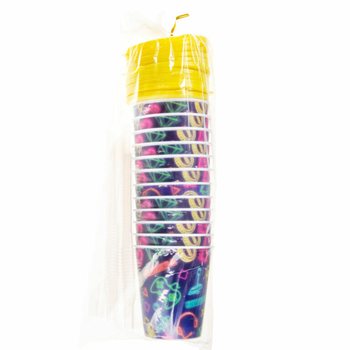 Ly Uống Nước / Ly Đựng Kem C&oacute; Ống H&uacute;t - GAMER (12 c&aacute;i)