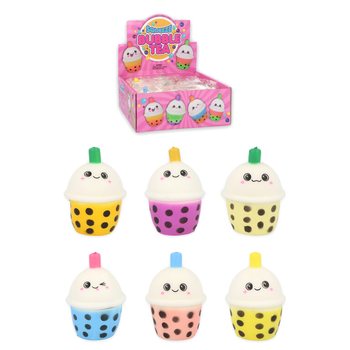 Bubble Tea Squeeze Fidget - Nhiều màu sắc trong hộp trưng bày (12 cái)