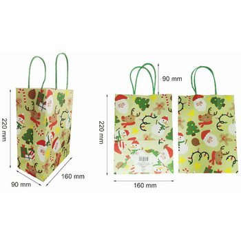 T&uacute;i qu&agrave; Gi&aacute;ng sinh bằng giấy (12 chiếc)