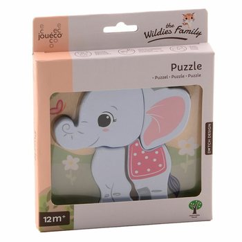 JOUECO - BỘ ĐỒ CHƠI GH&Eacute;P H&Igrave;NH GỖ THE WILDIES FAMILY - Từ 12 Th&aacute;ng (12 bộ)
