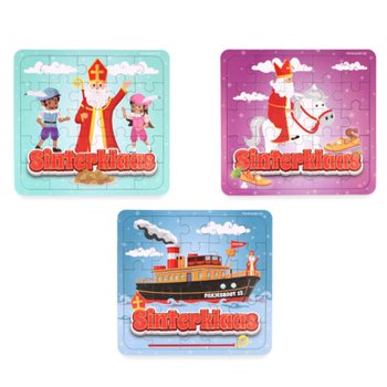 TR&Ograve; CHƠI XẾP H&Igrave;NH - SINTERKLAAS - 13 x 12 CM. TRONG HỘP TRƯNG B&Agrave;Y (108 miếng)