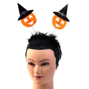 Bờm T&oacute;c Halloween H&igrave;nh B&iacute; Ng&ocirc; (Set 6 c&aacute;i)