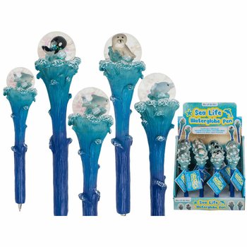 Bút Bi Sea Life Lấp Lánh Hình Sinh Vật Biển (Hộp Trưng Bày 12 Cây)
