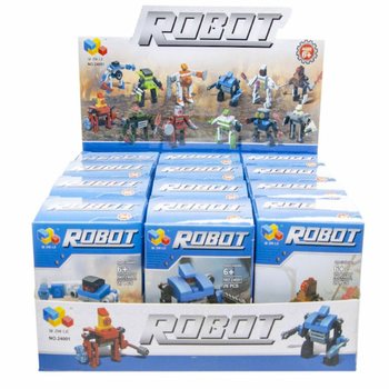 Gạch Xếp H&igrave;nh Robot (12 bộ trong hộp trưng b&agrave;y)