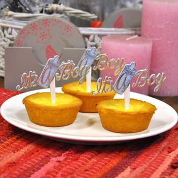 Que Cắm Cupcake Sinh Nhật B&eacute; Trai - It's a Boy (12 chiếc)