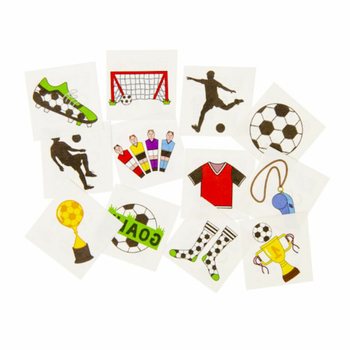 H&igrave;nh Xăm Fun Chủ Đề B&oacute;ng Đ&aacute; - Hộp Trưng B&agrave;y 48 G&oacute;i (12 H&igrave;nh/G&oacute;i)