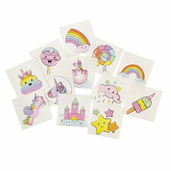 H&igrave;nh Xăm D&aacute;n Kỳ L&acirc;n Unicorn - G&oacute;i 12 C&aacute;i (Hộp Trưng B&agrave;y 48 G&oacute;i)