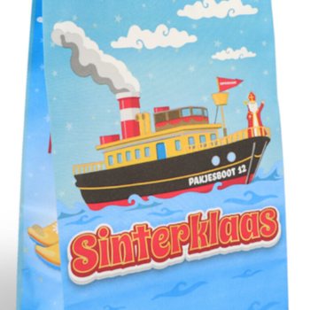 T&uacute;i Giấy Đựng Qu&agrave; Sinterklaas / Th&aacute;nh Nicholas - 16x8x22 cm (12 c&aacute;i)