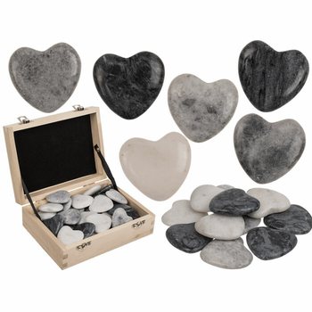 ĐÁ TỰ NHIÊN HÌNH TRÁI TIM - WORRY STONES (36 viên)