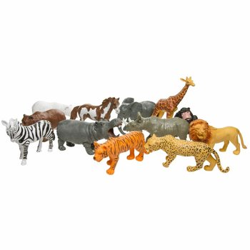 M&Ocirc; H&Igrave;NH ĐỒ CHƠI TH&Uacute; HOANG D&Atilde; CỠ LỚN - HỘP TRƯNG B&Agrave;Y (12 C&aacute;i)