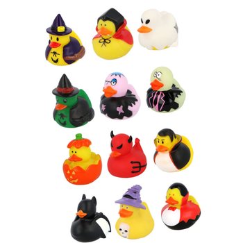 Vịt tắm Halloween Mix (12 c&aacute;i) - 6 x 5 cm