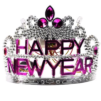 Vương miện HAPPY NEW YEAR có đèn (10 cái)