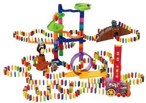 PLAYGO - Bộ Đồ Chơi Domino Deluxe Tàu Hỏa Tự Động - 500 Chi Tiết