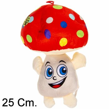GẤU BÔNG HÌNH NẤM LỚN CÓ MẶT CƯỜI - 25 CM - NHIỀU MÀU TRỘN (6 cái)